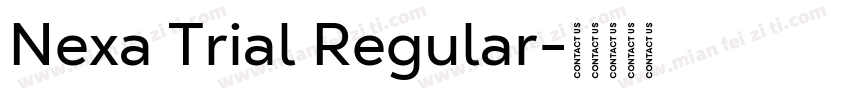 Nexa Trial Regular字体转换